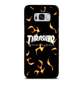 THRASHER SKATEBOARD MAGAZINE FLAME Samsung Galaxy S8 Case THRASHER SKATEBOARD MAGAZINE FLAME Samsung Galaxy S8 Case