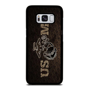 UNITED STATED MARINE CORPS METAL LOGO Samsung Galaxy S8 Case UNITED STATED MARINE CORPS METAL LOGO Samsung Galaxy S8 Case