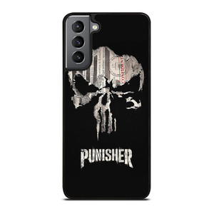 THE PUNISHER SKULL PAPER EFFECT ARTWORK Samsung Galaxy S21 Plus Case