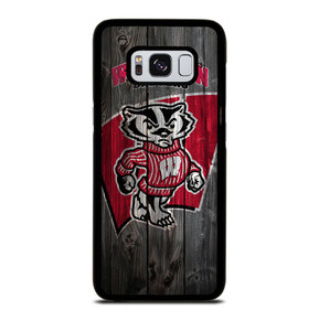 WISCONSIN BADGER WOODEN LOGO Samsung Galaxy S8 Case WISCONSIN BADGER WOODEN LOGO Samsung Galaxy S8 Case