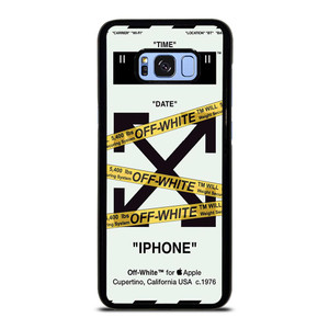 OFF WHITE YELLOW STRIPES Samsung Galaxy S8 Plus Case