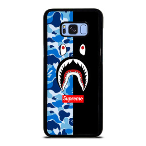 SUPREME BAPE SHARK CAMO BLUE BLACK Samsung Galaxy S8 Plus Case SUPREME BAPE SHARK CAMO BLUE BLACK Samsung Galaxy S8 Plus Case