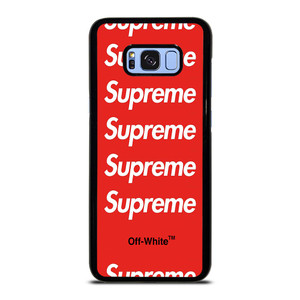 SUPREME RED OFF WHITE Samsung Galaxy S8 Plus Case