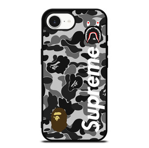 BAPE CAMO SHARK LOGO X SUPREME iPhone 16e Case BAPE CAMO SHARK LOGO X SUPREME iPhone 16e Case