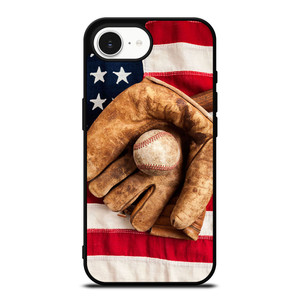 BASEBALL GLOVE AMERICAN FLAG iPhone 16e Case