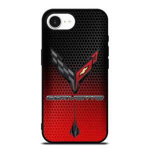 CORVETTE CHEVY STINGRAY LOGO RED iPhone 16e Case CORVETTE CHEVY STINGRAY LOGO RED iPhone 16e Case