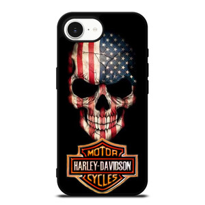 HARLEY DAVIDSON SKULL FLAG iPhone 16e Case