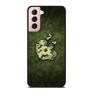 APPLE LOGO CAMO GREEN Samsung Galaxy S21 Case APPLE LOGO CAMO GREEN Samsung Galaxy S21 Case