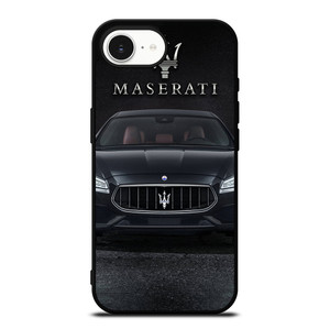 MASERATI CAR BLACK LOGO iPhone 16e Case MASERATI CAR BLACK LOGO iPhone 16e Case