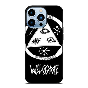 WELCOME SKATEBOARDS LOGO BLACK iPhone 13 Pro Max Case