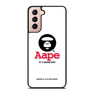 BAPE WHITE LOGO Samsung Galaxy S21 Case BAPE WHITE LOGO Samsung Galaxy S21 Case