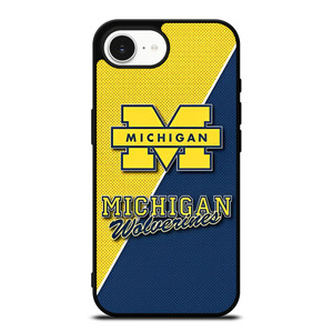 MICHIGAN WOLVERINES FOOTBALL BADGE iPhone 16e Case