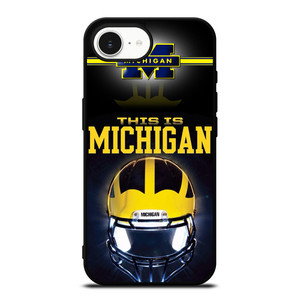 MICHIGAN WOLVERINES FOOTBALL iPhone 16e Case MICHIGAN WOLVERINES FOOTBALL iPhone 16e Case