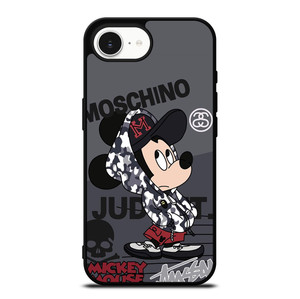 MICKEY MOUSE CAMO X MOSCHINO X STUSSY iPhone 16e Case