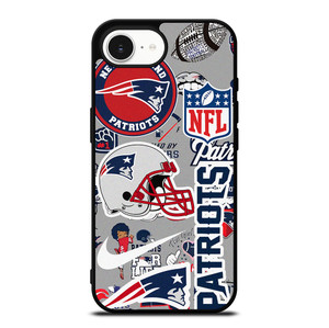 NEW ENGLAND PATRIOTS NFL STICKER BOMB iPhone 16e Case