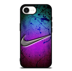 NIKE LOGO GREEN VIOLET iPhone 16e Case