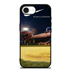 NIKE LOGO WE ARE ALL WITNESSES BASEBALL iPhone 16e Case NIKE LOGO WE ARE ALL WITNESSES BASEBALL iPhone 16e Case
