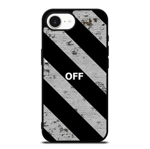 OFF WHITE LOGO STRIPE iPhone 16e Case