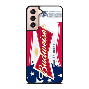 BUDWEISER AMERICAN FLAG LOGO Samsung Galaxy S21 Case BUDWEISER AMERICAN FLAG LOGO Samsung Galaxy S21 Case