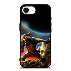 ROCKET RACCOON GROOT AVENGER iPhone 16e Case ROCKET RACCOON GROOT AVENGER iPhone 16e Case