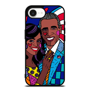 ROMERO BRITTO BARACK OBAMA iPhone 16e Case ROMERO BRITTO BARACK OBAMA iPhone 16e Case