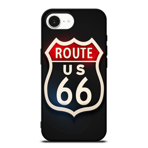 ROUTE 66 STREET US LOGO CARBON iPhone 16e Case