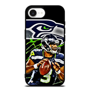 RUSSELL WILSON SEATTLE SEAHAWKS ART iPhone 16e Case RUSSELL WILSON SEATTLE SEAHAWKS ART iPhone 16e Case
