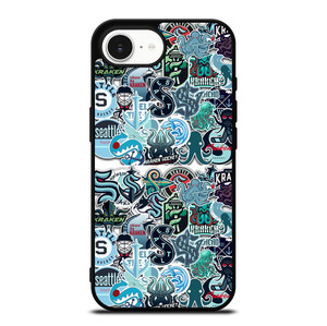 SEATTLE KRAKEN OCTOPUS COLLAGE iPhone 16e Case SEATTLE KRAKEN OCTOPUS COLLAGE iPhone 16e Case