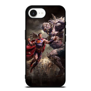 SUPERMAN VS DOOMSDAY ART iPhone 16e Case SUPERMAN VS DOOMSDAY ART iPhone 16e Case