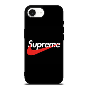SUPREME X NIKE BLACK LOGO iPhone 16e Case