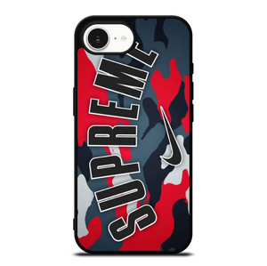 SUPREME X NIKE RED CAMO iPhone 16e Case SUPREME X NIKE RED CAMO iPhone 16e Case