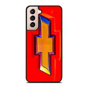 CHEVROLET GLOWING RED LOGO Samsung Galaxy S21 Case CHEVROLET GLOWING RED LOGO Samsung Galaxy S21 Case