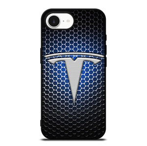 TESLA LOGO BLUE LIGHT iPhone 16e Case TESLA LOGO BLUE LIGHT iPhone 16e Case