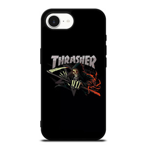 THRASHER LOGO SKULL iPhone 16e Case