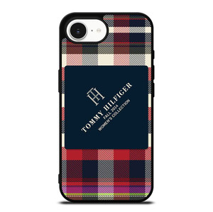 TOMMY HILFIGER RED BLACK PATTERN iPhone 16e Case