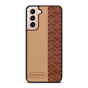 COACH NEW YORK BROWN LEATHER Samsung Galaxy S21 Case COACH NEW YORK BROWN LEATHER Samsung Galaxy S21 Case