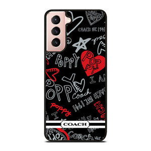 COACH NEW YORK POPPY BLACK Samsung Galaxy S21 Case COACH NEW YORK POPPY BLACK Samsung Galaxy S21 Case