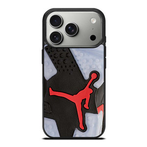 AIR JORDAN BLACK RED SOLE iPhone 17 Pro Case