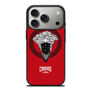 CROOK AND CASTLES BANDANA RED iPhone 17 Pro Case