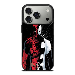 DEADPOOL BLACK IN BLACK WHITE iPhone 17 Pro Case
