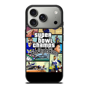 LOS ANGELES RAMS CHAMPIONS CARTOON iPhone 17 Pro Case