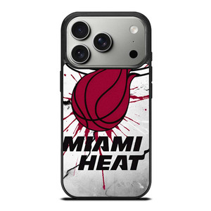 MIAMI HEAT CRACKED LOGO iPhone 17 Pro Case