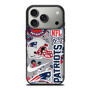 NEW ENGLAND PATRIOTS NFL STICKER BOMB iPhone 17 Pro Case