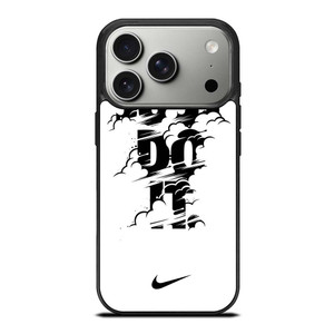 NIKE LOGO JUST DO IT GLITCH BLACK iPhone 17 Pro Case