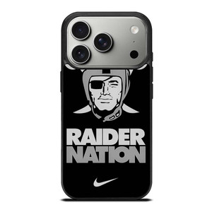 OAKLAND RAIDERS NATION NIKE iPhone 17 Pro Case OAKLAND RAIDERS NATION NIKE iPhone 17 Pro Case