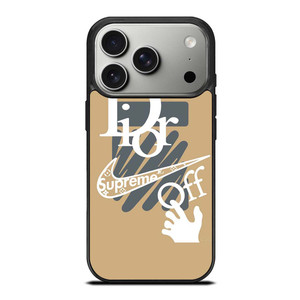 OFF WHITE DIOR SUPREME LOGO iPhone 17 Pro Case OFF WHITE DIOR SUPREME LOGO iPhone 17 Pro Case