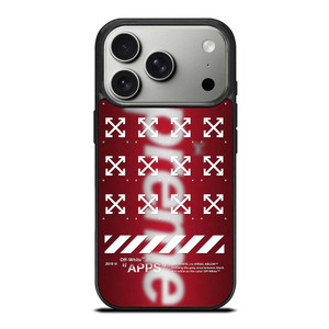 OFF WHITE X SUPREME LOGO BLUR iPhone 17 Pro Case OFF WHITE X SUPREME LOGO BLUR iPhone 17 Pro Case