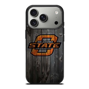 OKLAHOMA STATE UNIVERSITY WOODEN LOGO iPhone 17 Pro Case