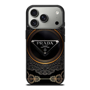 PRADA MILANO BLACK GOLD iPhone 17 Pro Case PRADA MILANO BLACK GOLD iPhone 17 Pro Case