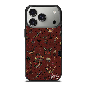 SAILOR JERRY TATTOO PATTERN iPhone 17 Pro Case SAILOR JERRY TATTOO PATTERN iPhone 17 Pro Case